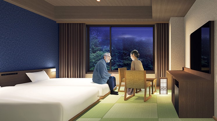 Image of Japanese-Style Room Before Dinner