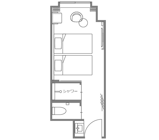 Casual Twin Room Floor plan images