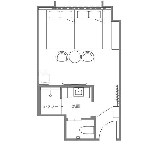 Standard Room Type-A Floor plan images