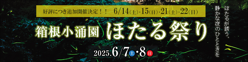 ほたる祭りのバナー